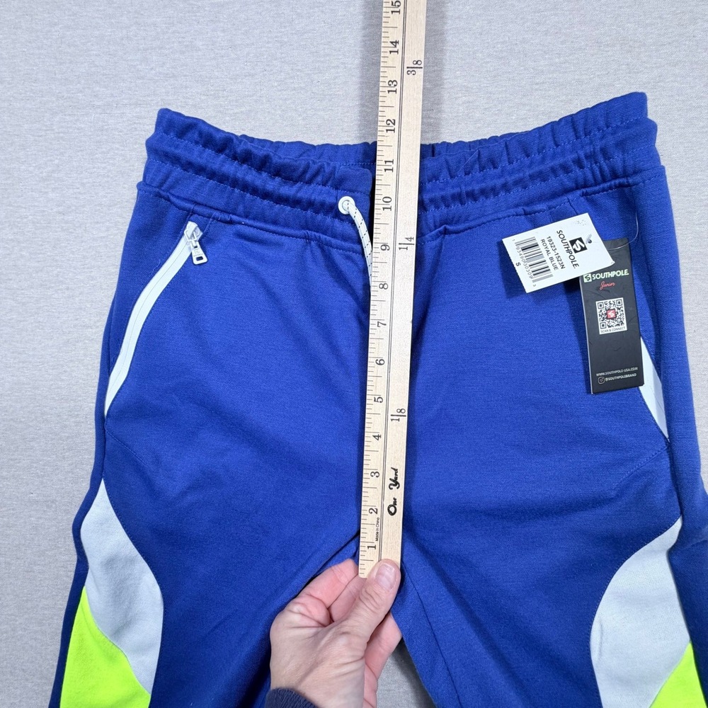 Southpole Mens Junior Jogger Sweatpants Royal Blue Colorblock 19323-1523N Small - Picture 5 of 9